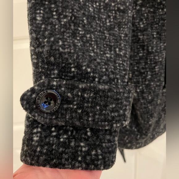 Ike Behar Women’s Large Double Breasted Plush Belted Jacket Coat - Picture 5 of 15